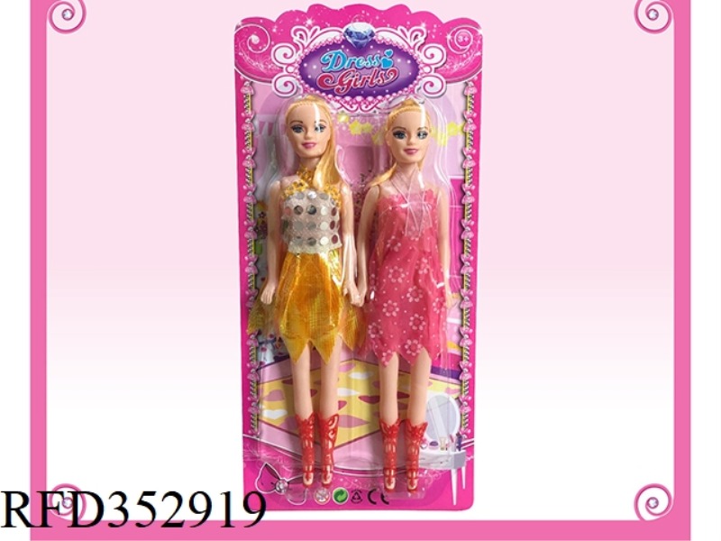 11 INCH HOLLOW FASHION BARBIE (2 PCS)