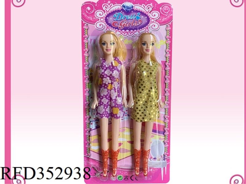 11 INCH EMPTY FASHION BARBIE (2 PACK)