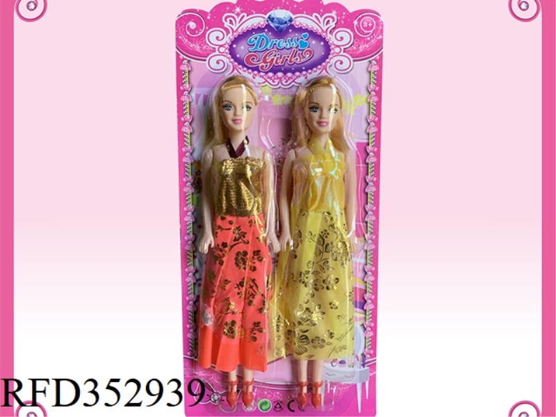 11 INCH EMPTY BODY FASHION BARBIE (2 PIECES)