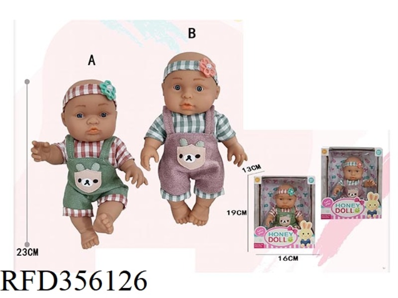 9 INCH FULL BODY VINYL DOLL SITTING POSTURE PACKAGING