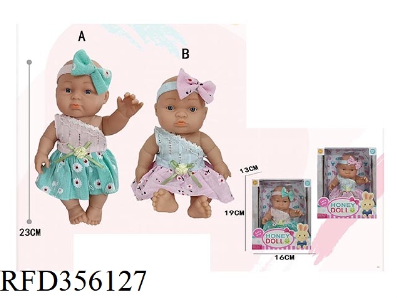 9 INCH FULL BODY VINYL DOLL SITTING POSTURE PACKAGING
