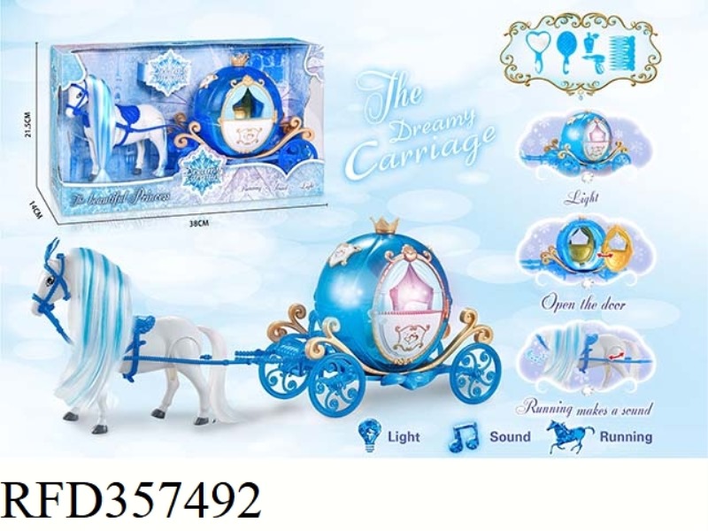 ELECTRIC COLOR HAIR HORSE SQUASH BALL (BLUE)