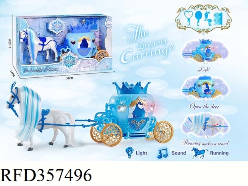ELECTRIC COLOR HORSE CROWN CAR (BLUE)