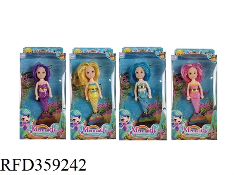 REAL 5-INCH MERMAID KELLY BARBIE FOUR ASSORTED