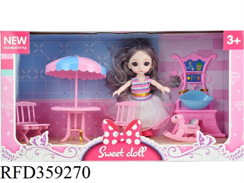 6 INCH FASHION DOLL WITH 12 JOINTS WITH 3D EYES