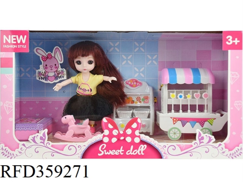 6 INCH FASHION DOLL WITH 12 JOINTS WITH 3D EYES