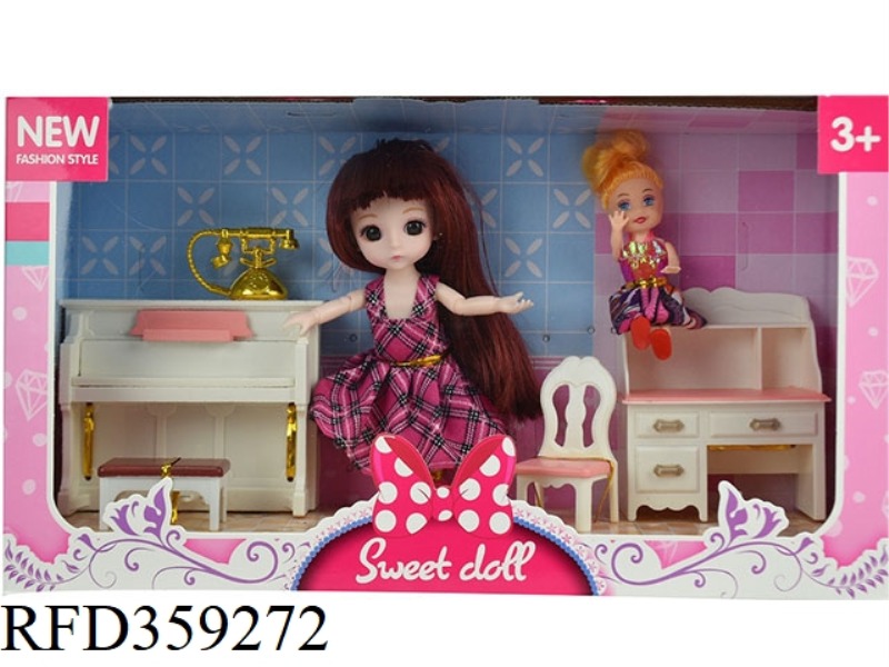 6 INCH FASHION DOLL WITH 12 JOINTS WITH 3D EYES
