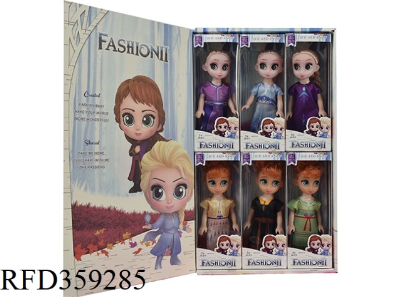 6 INCH SOLID BODY ICE PRINCESS 6PCS