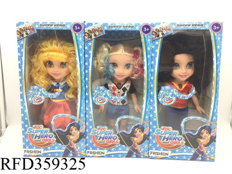 PLASTIC BODY VINYL HANDS AND FEET 14 INCHES SOLID BODY SUPER GIRL 3 MIXED