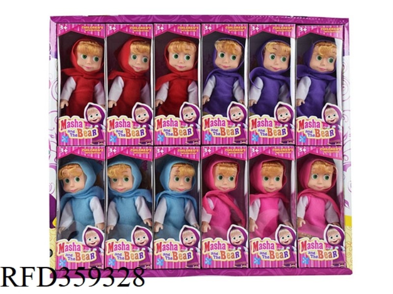6 INCH EMPTY MASHA DISPLAY BOX 12PCS