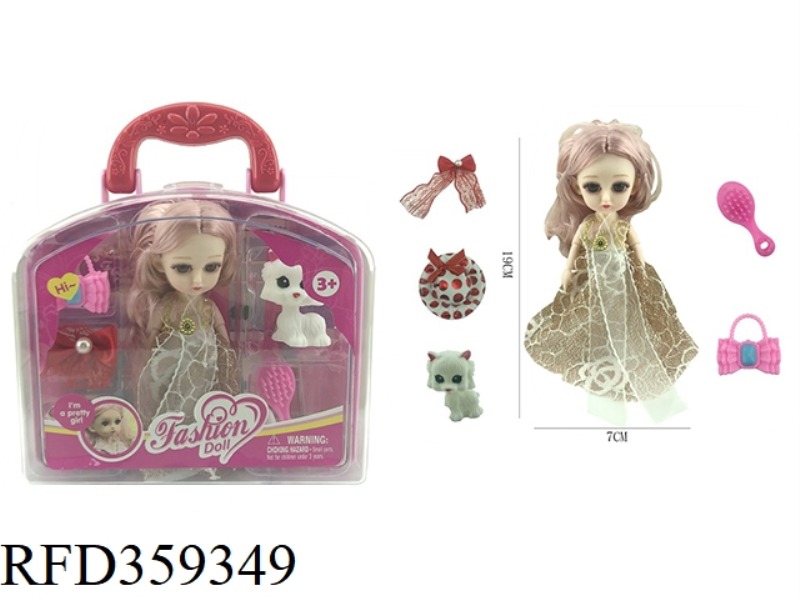 6 INCH SOLID BODY WITH 12 JOINTS 3D REAL EYEBALL YE LUOLI DOLL WITH BAG, HAT AND HEAD COVER WITH VIN