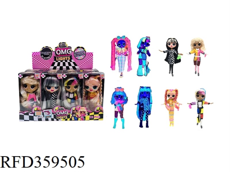 6 INCH SOLID BODY BIG HEAD SURPRISE DOLL 4 MIXED 12PCS