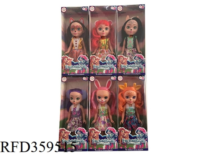 16-INCH VINYL BODY SOLID BODY WITH MUSIC FAIRY TALE HIGH SCHOOL DOLL 6 ASSORTED