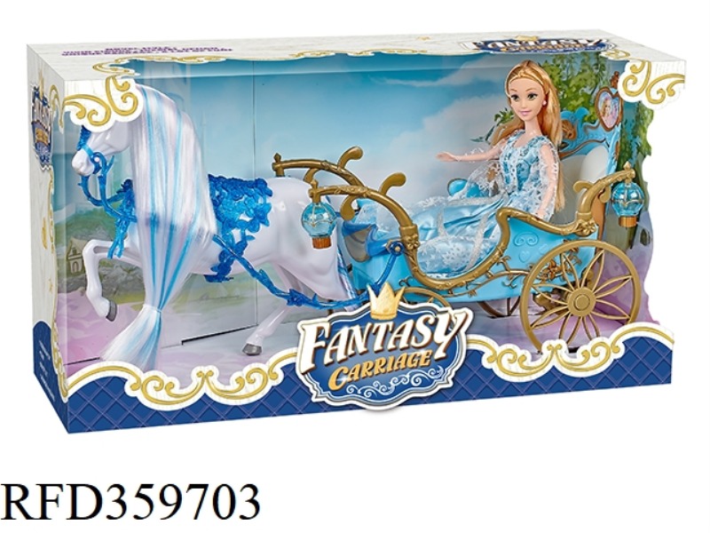 CARRIAGE + CART +29CM FULL-BODY DOLL