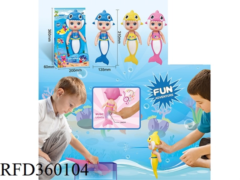 14.5 INCH BABY SHARK WITH LIGHT AND MUSIC