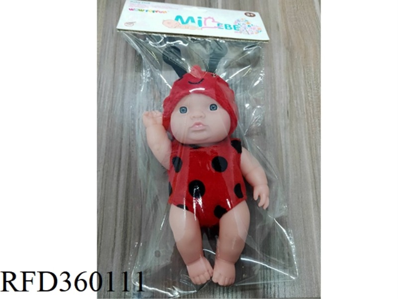 8-INCH SITTING BABY VINYL (LADYBUG)