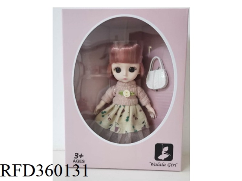 16.5CM 6 INCH JOINT BARBIE DOLL (WITH HANDBAG)