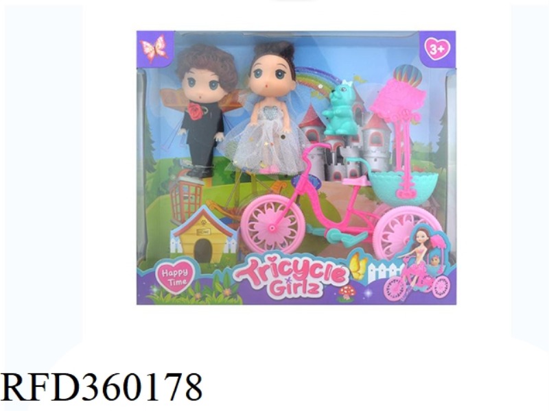 CONFUSED LITTLE COUPLE + 3 WHEELER SET
