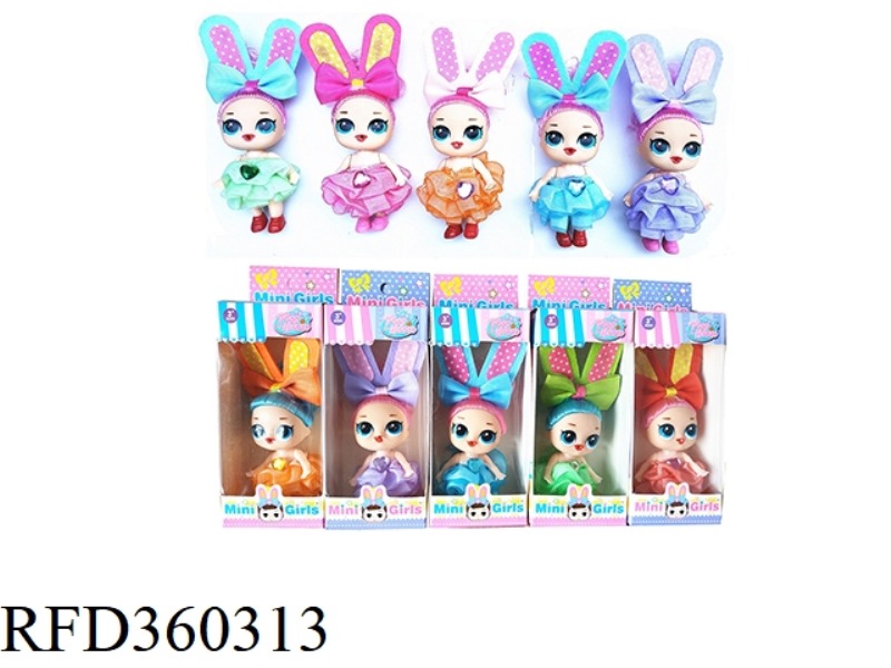 RABBIT EARS 2.5 INCH SOLID BODY DOLL