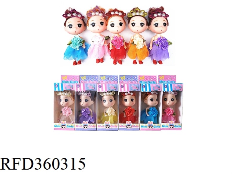 3 INCH SOLID BODY CONFUSED DOLL