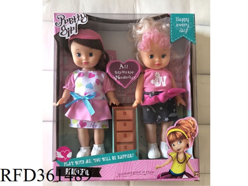 TWO FASHION DOLLS