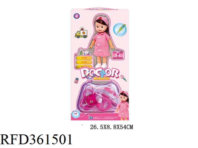 PINK NURSE DOLL SET