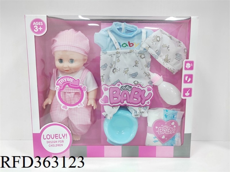 14-INCH BABY WITH IC FULL VINYL DRINKING WATER AND URINE