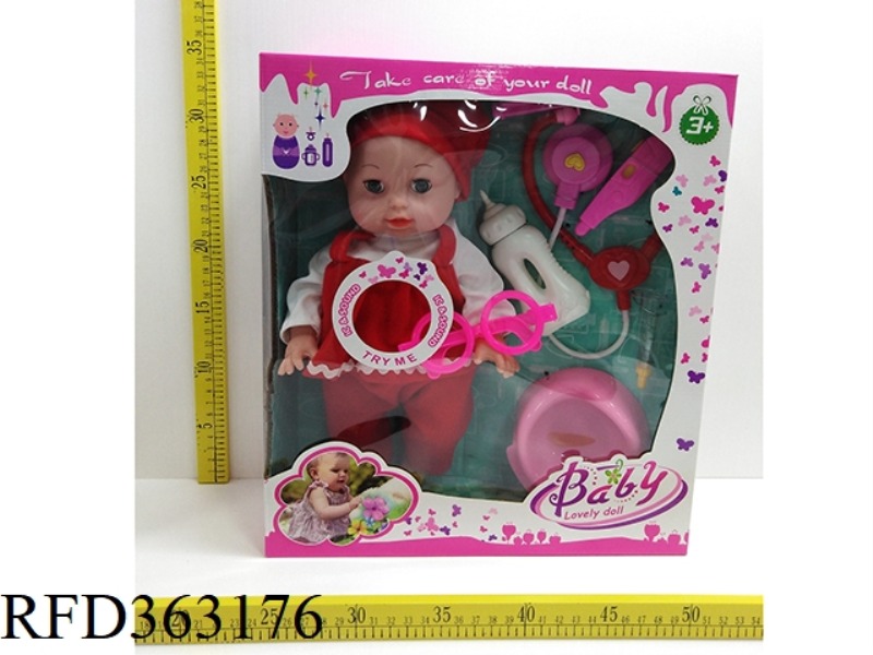 MUSIC 12.5 INCH DOLL WITH
MEDICAL TOOLS (TWO TYPES MIXED)