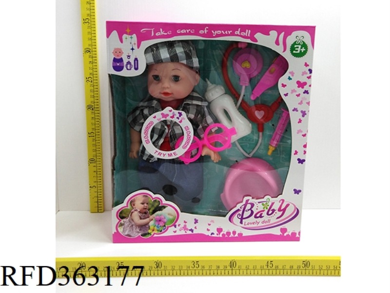 MUSIC 12.5 INCH DOLL WITH
MEDICAL TOOLS (TWO TYPES MIXED)