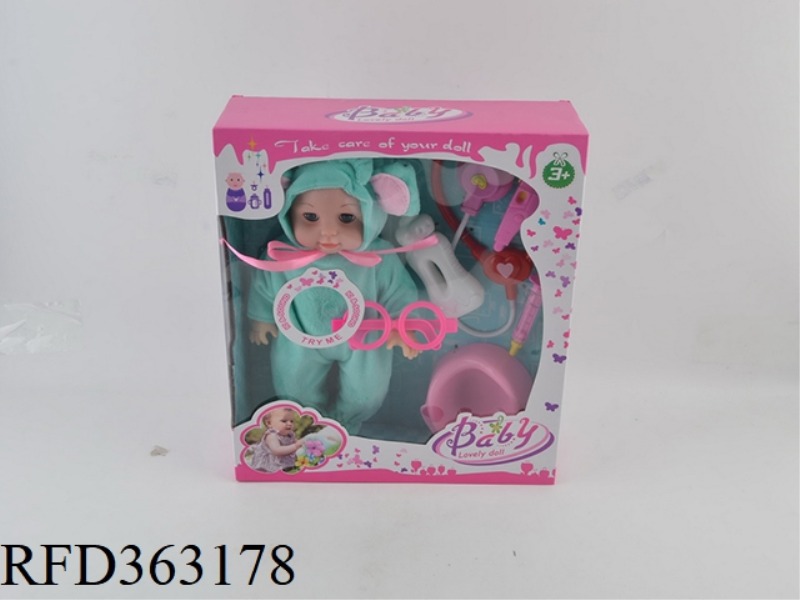 MUSIC 12.5 INCH DOLL WITH
MEDICAL TOOLS (TWO TYPES MIXED)