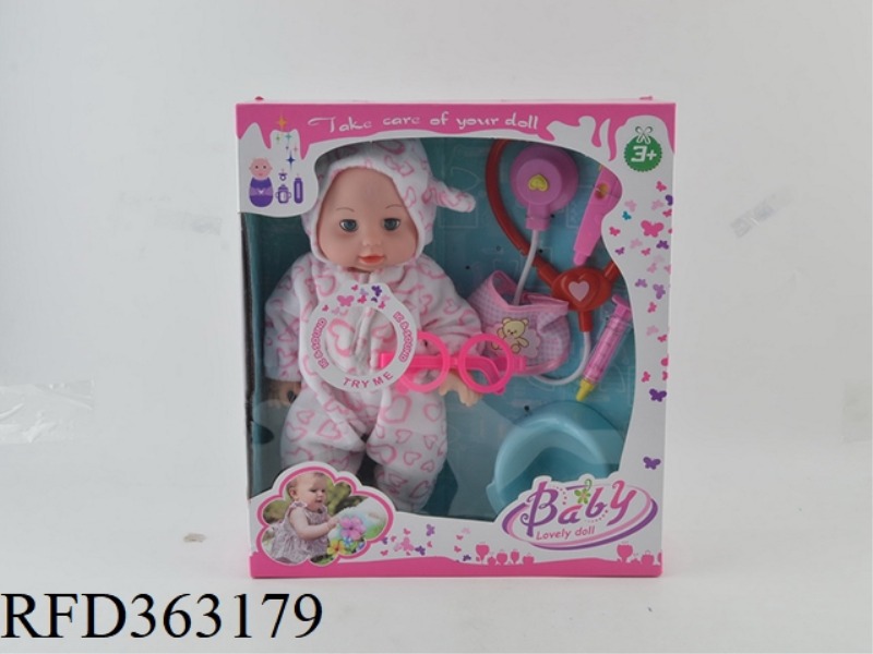 MUSIC 12.5 INCH DOLL WITH
MEDICAL TOOLS (TWO TYPES MIXED)
