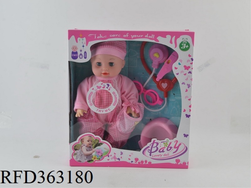 MUSIC 12.5 INCH DOLL WITH
MEDICAL TOOLS (TWO TYPES MIXED)