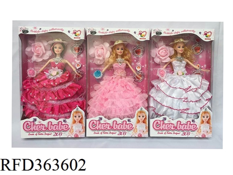 11.5 INCH FASHION WEDDING DRESS GIRL DOLL