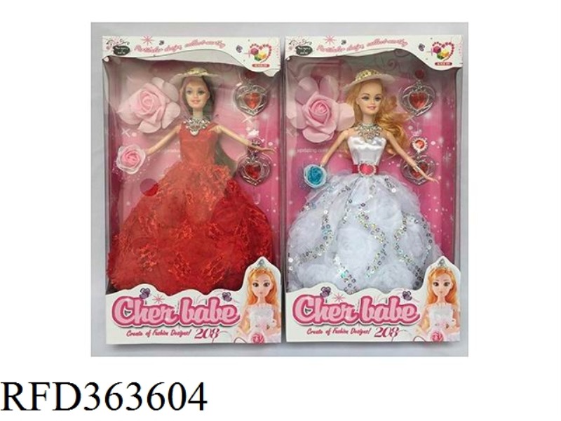 11.5 INCH FASHION WEDDING DRESS GIRL DOLL