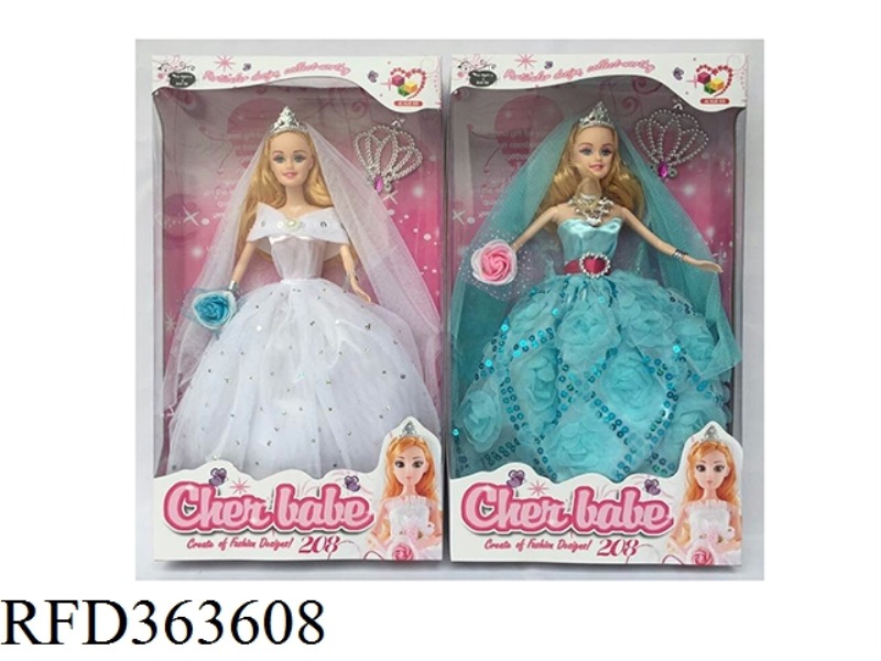 11.5 INCH FASHION WEDDING DRESS GIRL DOLL