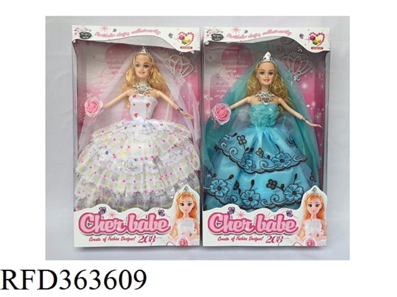 11.5 INCH FASHION WEDDING DRESS GIRL DOLL