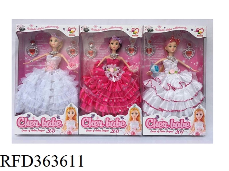 11.5 INCH FASHION WEDDING DRESS GIRL DOLL