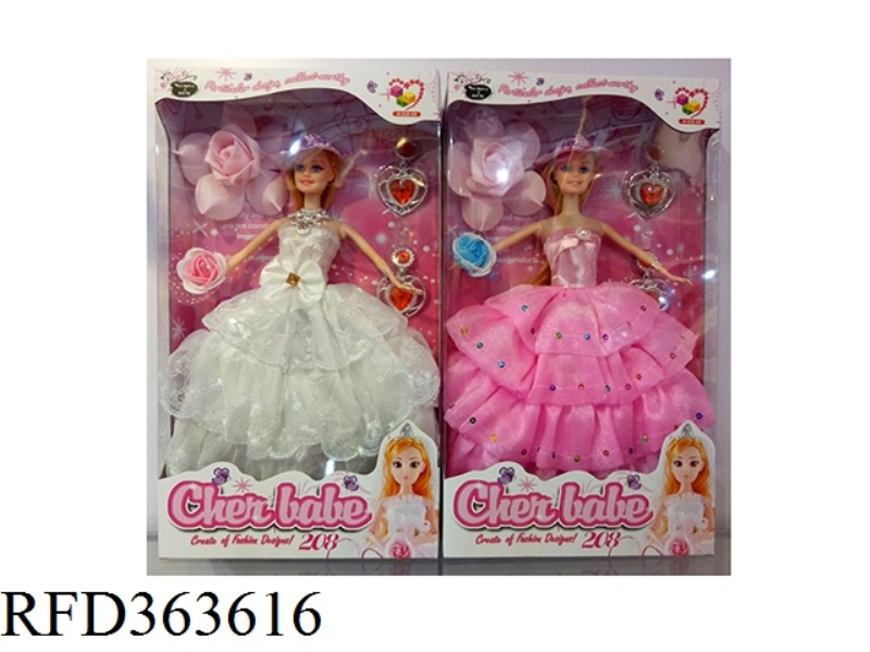 11.5 INCH FASHION WEDDING DRESS GIRL DOLL