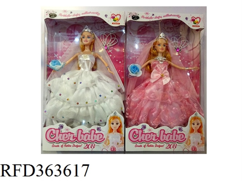 11.5 INCH FASHION WEDDING DRESS GIRL DOLL
