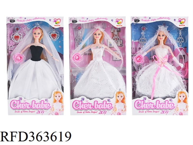 11.5 INCH FASHION WEDDING DRESS GIRL DOLL