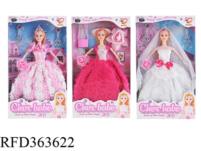 11.5 INCH FASHION WEDDING DRESS GIRL DOLL
