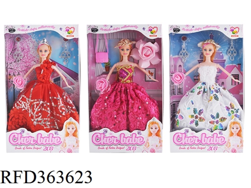 11.5 INCH FASHION WEDDING DRESS GIRL DOLL
