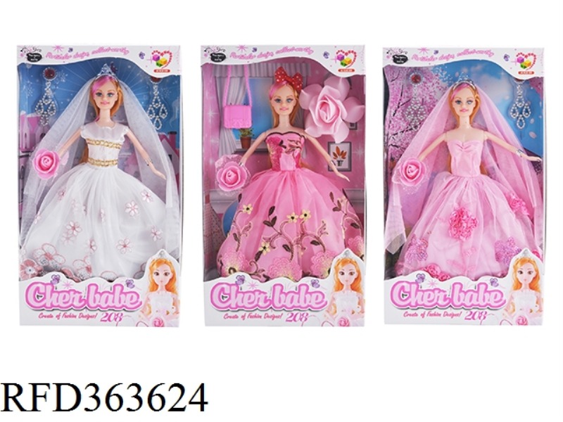 11.5 INCH FASHION WEDDING DRESS GIRL DOLL