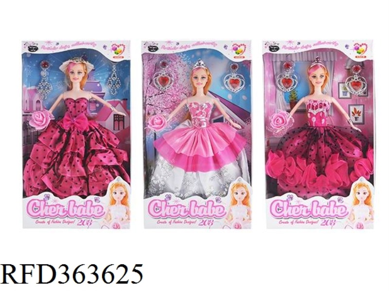 11.5 INCH FASHION WEDDING DRESS GIRL DOLL