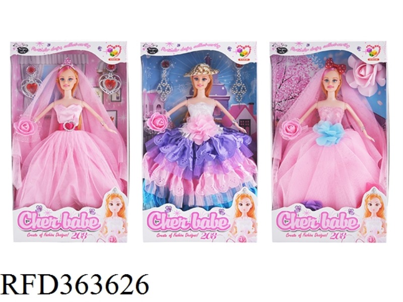 11.5 INCH FASHION WEDDING DRESS GIRL DOLL