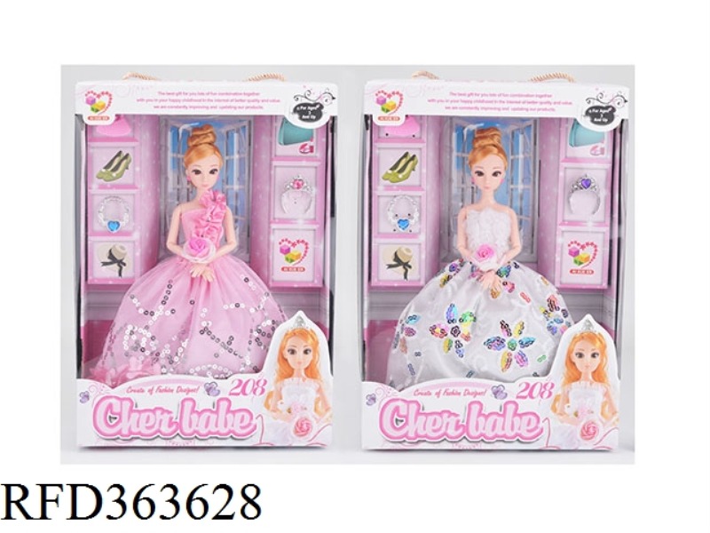 11.5 INCH FASHION WEDDING DRESS GIRL DOLL