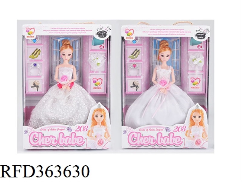 11.5 INCH FASHION WEDDING DRESS GIRL DOLL