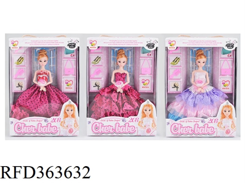 11.5 INCH FASHION WEDDING DRESS GIRL DOLL