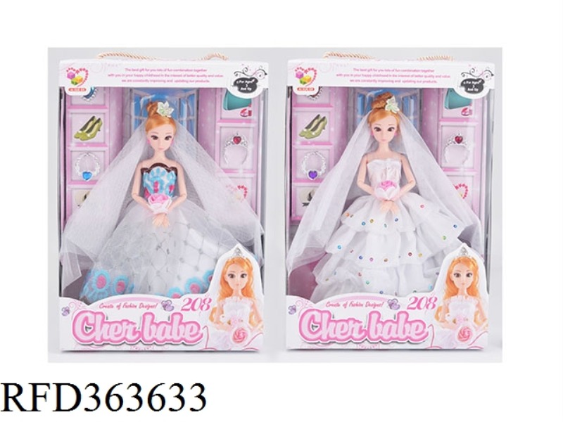 11.5 INCH FASHION WEDDING DRESS GIRL DOLL