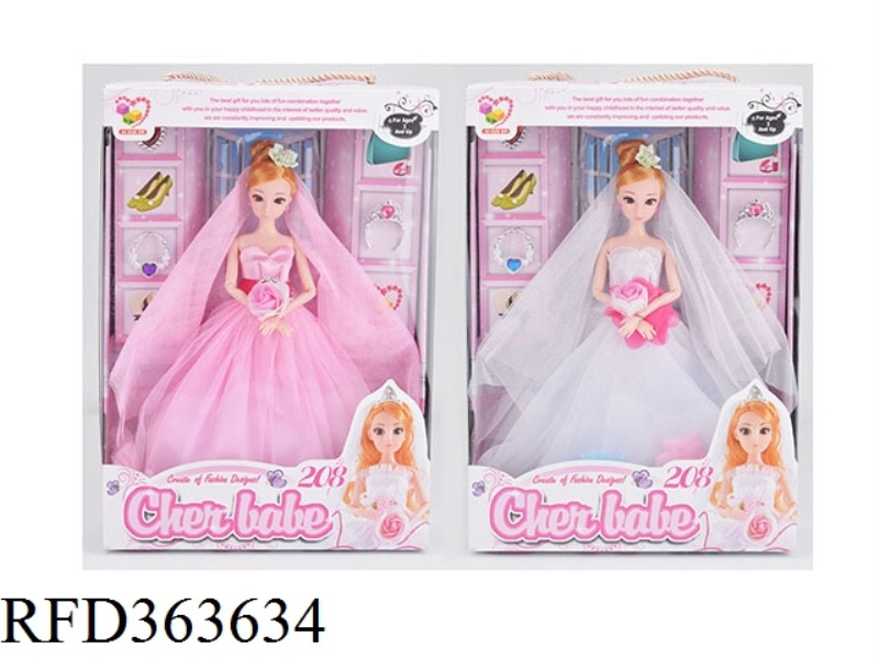 11.5 INCH FASHION WEDDING DRESS GIRL DOLL